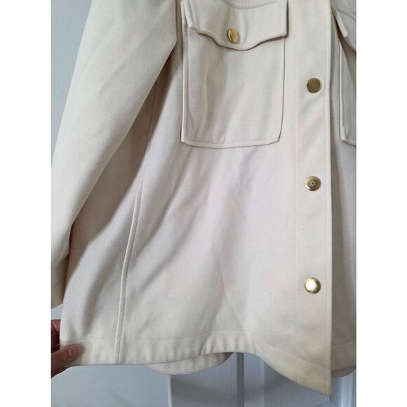 Tuckernuck Shirt Jacket, Cream L - Picture 3 of 11